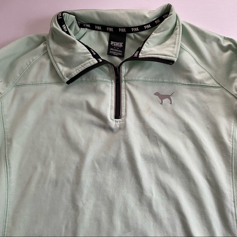PINK half zip. Size large